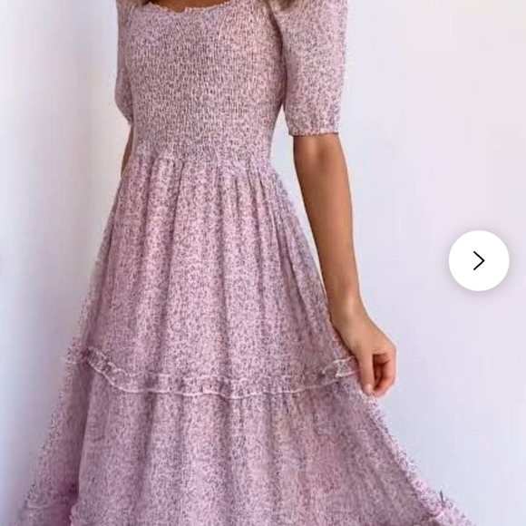 Petal & Pup Lavender Floral Dress - Picture 1 of 6